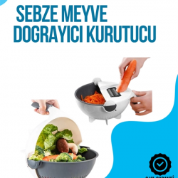 Mey İthalat® Dilimleyici ve Rende Bıçaklı Çok Amaçlı Mutfak Aleti
