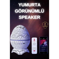 Mey İthalat® Dinozor Speaker Renk Değiştirme Projeksiyon Modu Bluetooth Hoparlör Gece Lambası