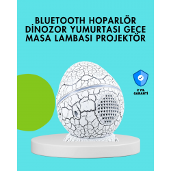 Mey İthalat® Dinozor Yumurtası Tasarımlı Gece Lambası – Müzik ve Işık Senkronizasyonlu