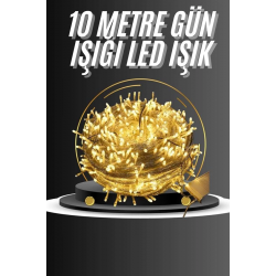 Mey İthalat® Dış Mekan Led Aydınlatma 10 Metre Gün Işığı Led Işık Pilli