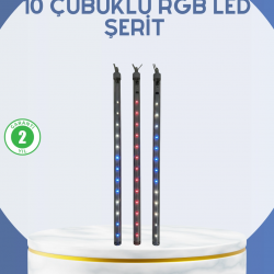 Mey İthalat® Dış Mekan LED Kayan Yıldız Işığı 10 Çubuk Aydınlatma