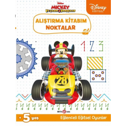 Mey İthalat®  Eğitsel Mickey ve Çılgın Yarışçılar Alıştırma Kitabım Noktalar
