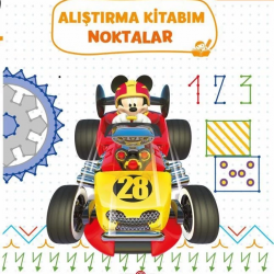 Mey İthalat®  Eğitsel Mickey ve Çılgın Yarışçılar Alıştırma Kitabım Noktalar