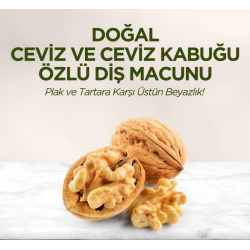 Mey İthalat®   Doğal Diş Macunu 90 Gr Ceviz & Ceviz Kabuğu Özlü