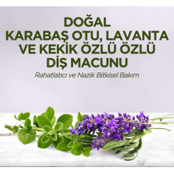 Mey İthalat®   Doğal Diş Macunu 90 Gr Karabaş Otu & Lavanta ve Kekik Özlü