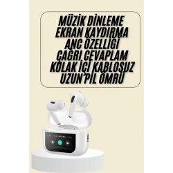 Mey İthalat® Dokunmatik Ekranlı Bluetooth Kulaklık TWS İOS Android Tüm Telefonlara Uyumlu Kulaklık