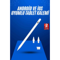 Mey İthalat® Dokunmatik Kalem Tablet Kalemi Çizim Stylus Kalem Yedek Uçlu