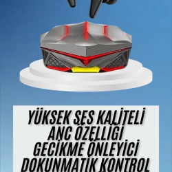 Mey İthalat® Dokunmatik Kontrol Tws Işıklı Kulakiçi Bluetooth Kulaklık Kablosuz Oyuncu Kulaklığı