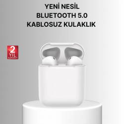Mey İthalat® Dokunmatik Kontrollü 2. Nesil Bluetooth 5.0 Uzun Pil Ömürlü Kulaklık