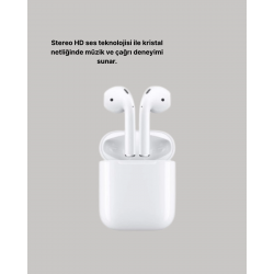 Mey İthalat® Dokunmatik Kontrollü 2. Nesil Bluetooth 5.0 Uzun Pil Ömürlü Kulaklık