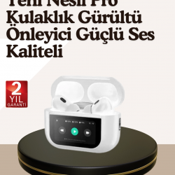 Mey İthalat® Dokunmatik Kontrollü Gürültü Önleyici Bluetooth Kulaklık Şarj Göstergeli