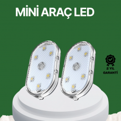 Mey İthalat® Dokunmatik Sensörlü Şarjlı Araç İçi Ambiyans Aydınlatma