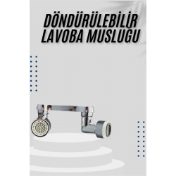 Mey İthalat® Dönebilen Musluk Başlığı Akrobat Mutfak Banyo Musluk Ucu Başlığı Oynar Başlıklı