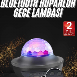Mey İthalat® Dönen Işıklı Disko Topu Projektör Müzik Çalarlı Disco Speaker