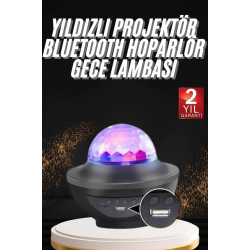 Mey İthalat® Dönen Işıklı Disko Topu Projektör Müzik Çalarlı Disco Speaker