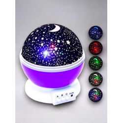 Mey İthalat® Dönen Renkli Gökyüzü Projektörlü Gece Lambası