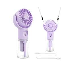 Mey İthalat® Dönen Su Sisli El Fanı – 4 Kademeli Rüzgar, Şeffaf Su Haznesi, Sessiz Çalışma