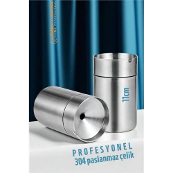 Mey İthalat® Duman Vermeyen At Sönsün Küllük - Çelik Metal Kül Tablası -Masaüstü Küllük