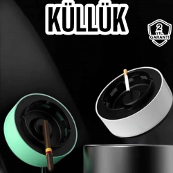 Mey İthalat® Dumanı Içine Çeken Küllük Kokuyu Hapseden Küllük Akıllı Kokusuz Küllük