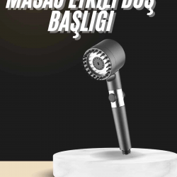 Mey İthalat® Duş Başlığı Profesyonel Masaj Başlıklı 3 Modlu Yeni Nesil Masaj Uçlu Su Tasarruflu