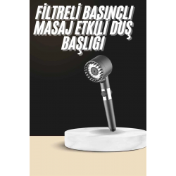 Mey İthalat® Duş Başlığı Profesyonel Masaj Başlıklı 3 Modlu Yeni Nesil Masaj Uçlu Su Tasarruflu