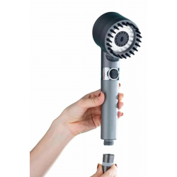 Mey İthalat® Duş Başlığı Yüksek Basınçlı Masaj Taraklı 3 Kademeli