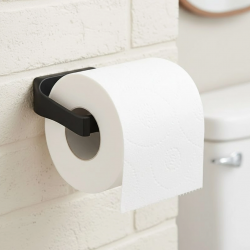 Mey İthalat® Duvara Monte Siyah Peçetelik Minimal Banyo Aksesuarı