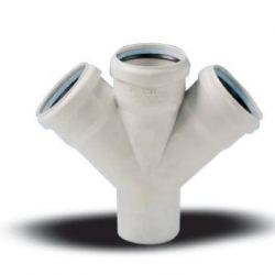 Mey İthalat® Ege Yıldız 110X110X110 Pvc Çift Çatal  3,2 mm