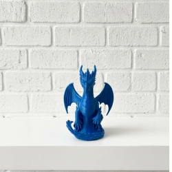 Mey İthalat® Ejderha Biblo 12 cm Dekoratif Fantastik Obje Hediyelik Süs Eşyası