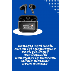 Mey İthalat® Ekranlı Yeni Nesil Pro Kulaklık ve Akıllı Saat Kampanyası Kulak İçi Mikrofonlu