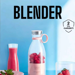 Mey İthalat® El Blender Bardak Blender Şarjlı Taşınabilir Meyve Sıkcağı Smoothie