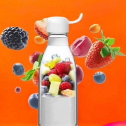 Mey İthalat® El Blender Taşınabilir Meyve Blender Şarj Edilebilir Taşınabilir Blender Elektrikli