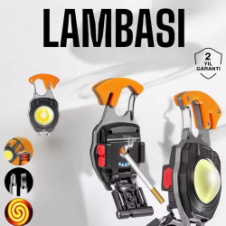 Mey İthalat® El Feneri Acil Işık Seti Tornavida Düdük Kapak Açma Kamp Lambası