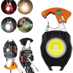 Mey İthalat® El Feneri LED Anahtarlık Çok Fonksiyonlu Mini Çakmak Özellikli