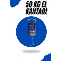 Mey İthalat® El Kantarı Dijital El Terazisi 50 Kg Kapasiteli LCD Ekranlı