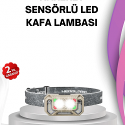 Mey İthalat® El Sallama Sensörlü LED Far Ayarlanabilir Işık Açısı