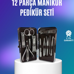 Mey İthalat® El ve Ayak Bakımı İçin Profesyonel 12 Bakım Seti