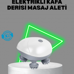 Mey İthalat® Elektrikli Kafa Derisi Masaj Aleti Islak ve Kuru Kullanım