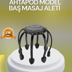 Mey İthalat® Elektrikli Kafa Masaj Aleti Çok Noktalı 360 Derece Kapsama