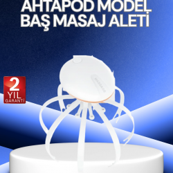 Mey İthalat® Elektrikli Kafa Masaj Cihazı 3 Modlu USB-C Şarjlı Rahatlatıcı Masaj Aleti