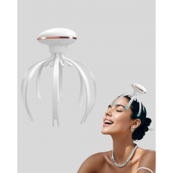 Mey İthalat® Elektrikli Kafa Masaj Cihazı 3 Modlu USB-C Şarjlı Rahatlatıcı Masaj Aleti