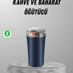 Mey İthalat® Elektrikli Kahve ve Baharat Öğütücü – Güçlü Motor, Paslanmaz Çelik Gövde, Kolay Temizlik