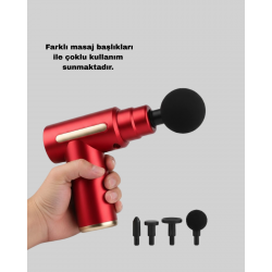 Mey İthalat® Elektrikli Masaj Tabancası Sessiz Çalışma ve Derin Doku Masajı