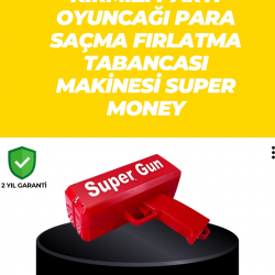 Mey İthalat® Elektrikli Parti Oyuncağı – Para Atan Tabanca