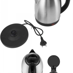 Mey İthalat® Elektrikli Paslanmaz Çelik Su Isıtcı Çelik Kettle 1.8 Lt. Uzun Ömürlü