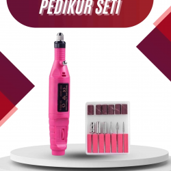 Mey İthalat® Elektrikli Profesyonel Manikür Pedikür Seti Değiştirilebilir Başlık Seçeneği