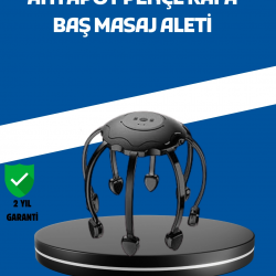 Mey İthalat® Elektrikli Saç Derisi Masaj Aleti Çok Noktalı 8 Kollu Titreşimli Masaj