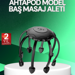 Mey İthalat® Elektrikli Saç Derisi Masaj Aleti Çok Noktalı Titreşimli Rahatlatıcı Bakım