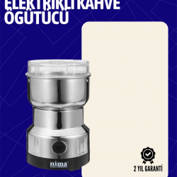 Mey İthalat® Elektrikli Sessiz Kahve Öğütücü | Çok Fonksiyonlu, 200W, AB Fişli, Kolay Temizlenir