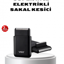 Mey İthalat® Elektrikli Tıraş Makinesi Çift Başlıklı Ultra İnce Tasarım